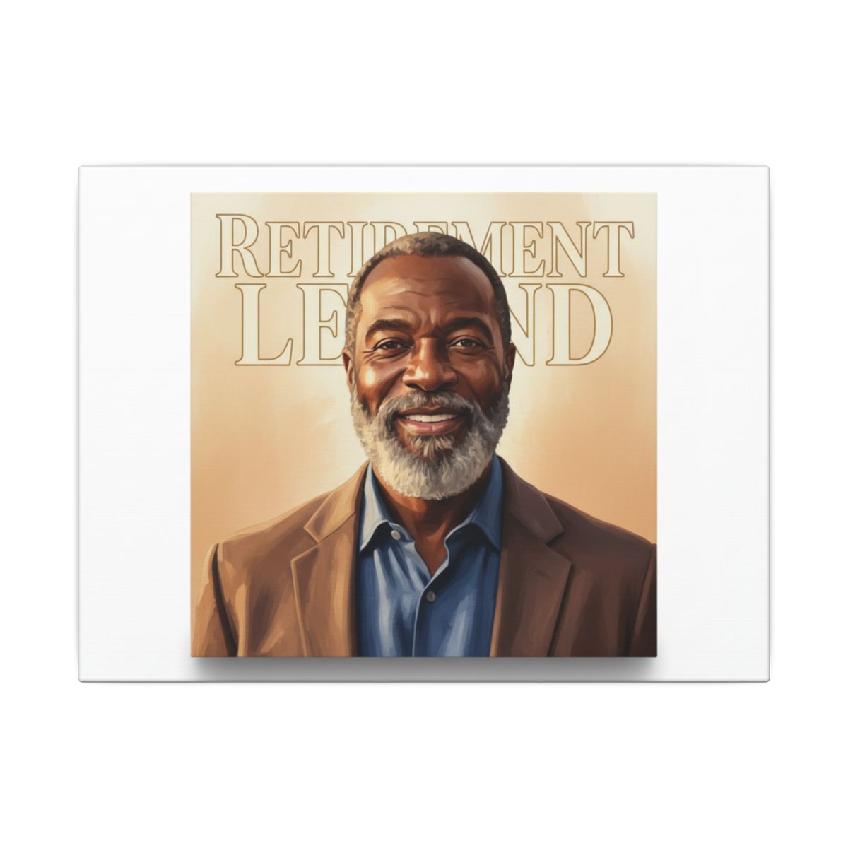 Retirement Legend Canvas — personalized dad gift preview